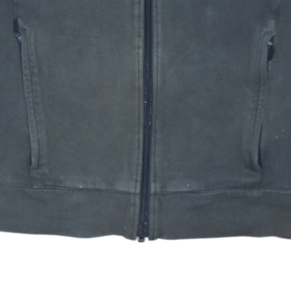 Additional view of Adidas women’s black track jacket, size UK 12, full zip cotton blend