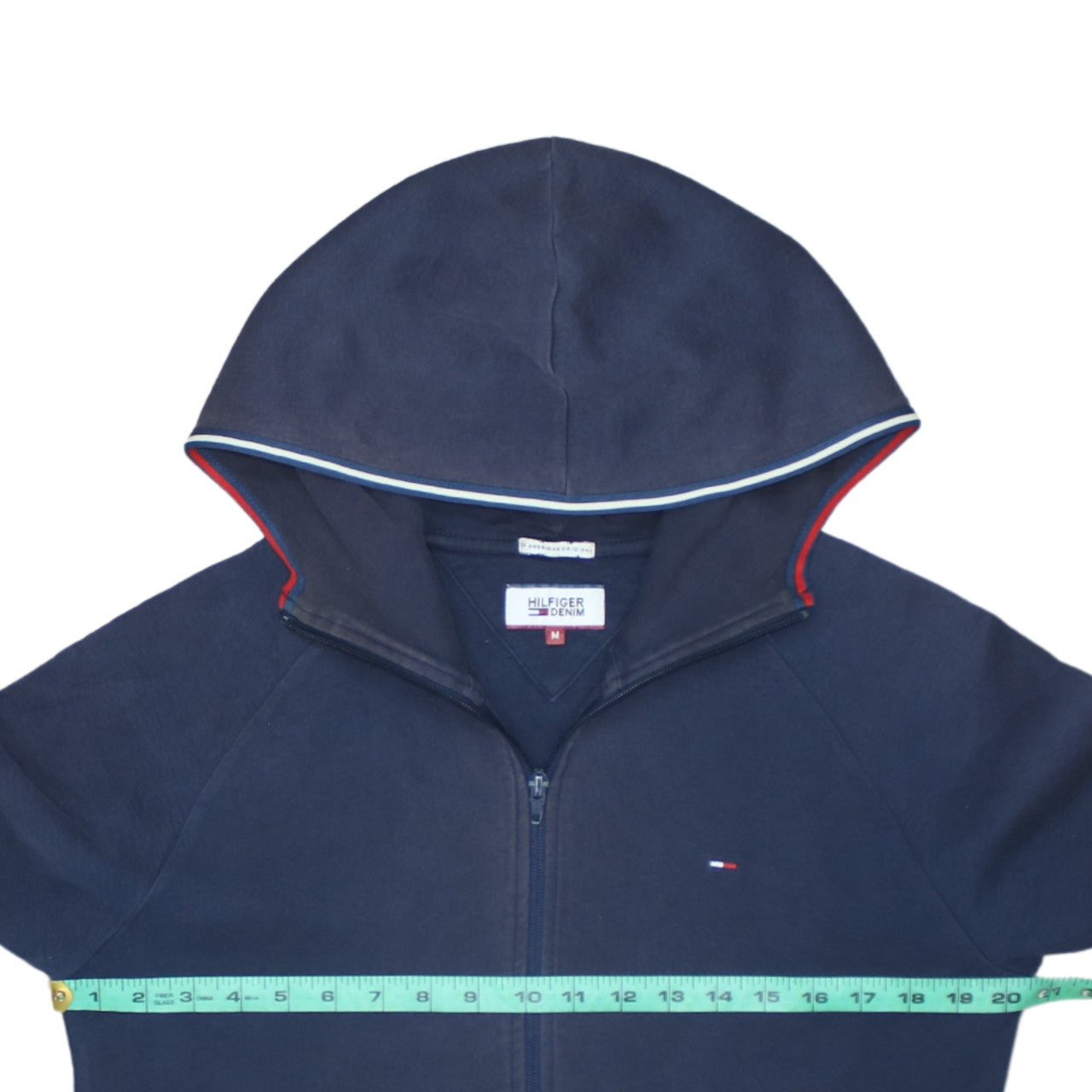 Hilfiger Denim Men's Blue Full Zip Hoodie M Regular Fit