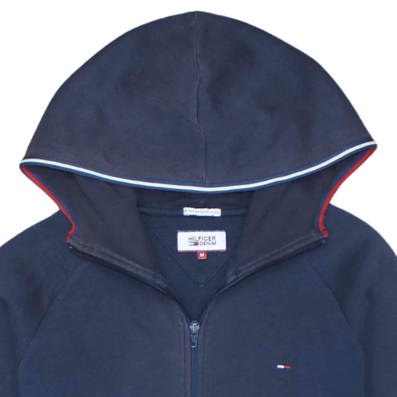 Hilfiger Denim Men's Blue Full Zip Hoodie M Regular Fit