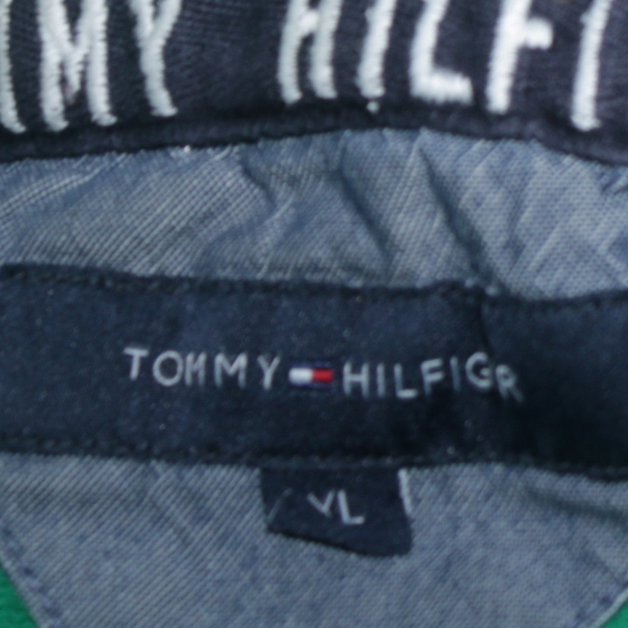 Tommy Hilfiger Men's Green Pullover Hoodie XL Graphic NYC USA