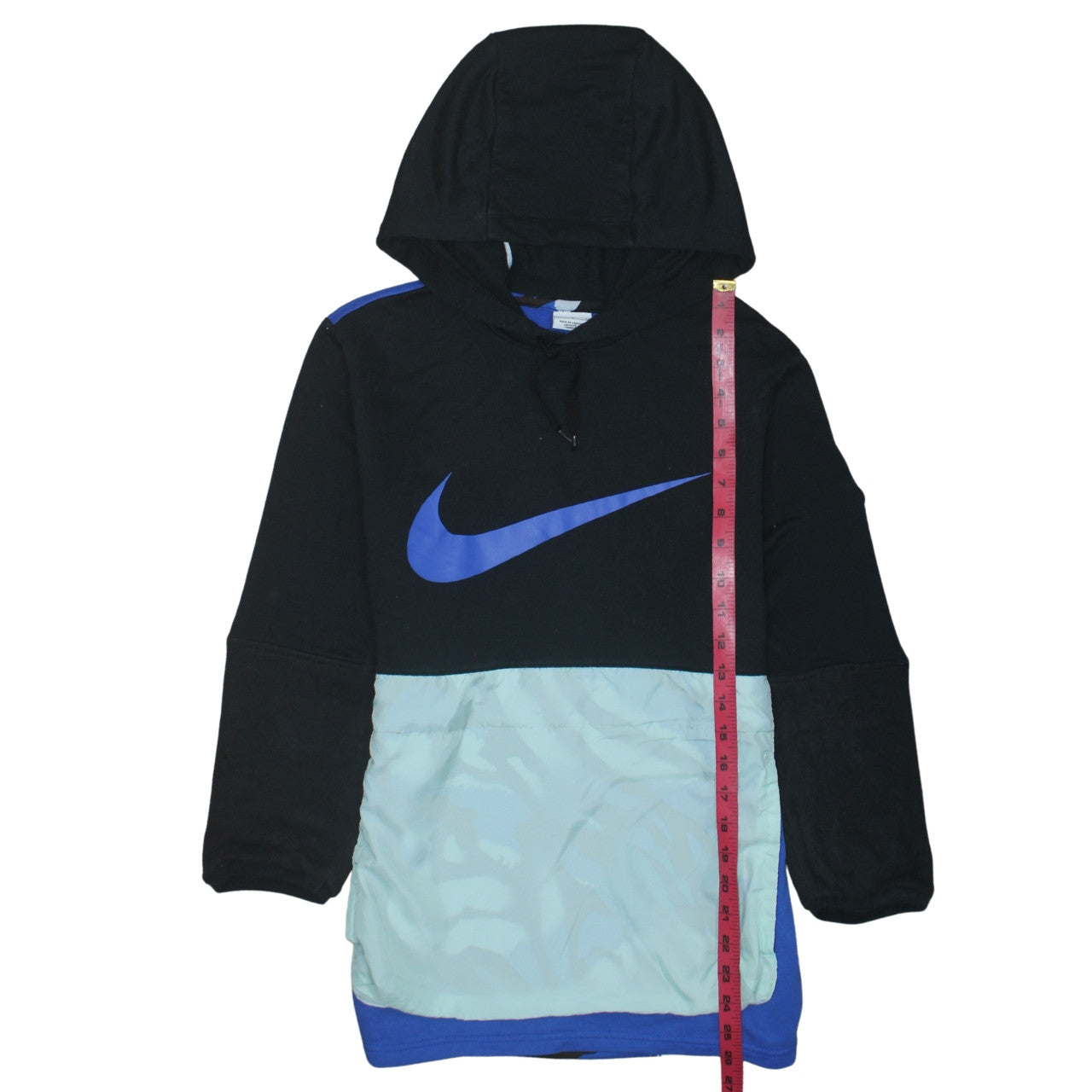 Nike Men's Black Blue Dri-Fit Hoodie Small Pullover Sweatshirt