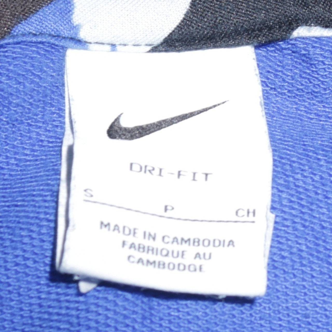 Nike Men's Black Blue Dri-Fit Hoodie Small Pullover Sweatshirt