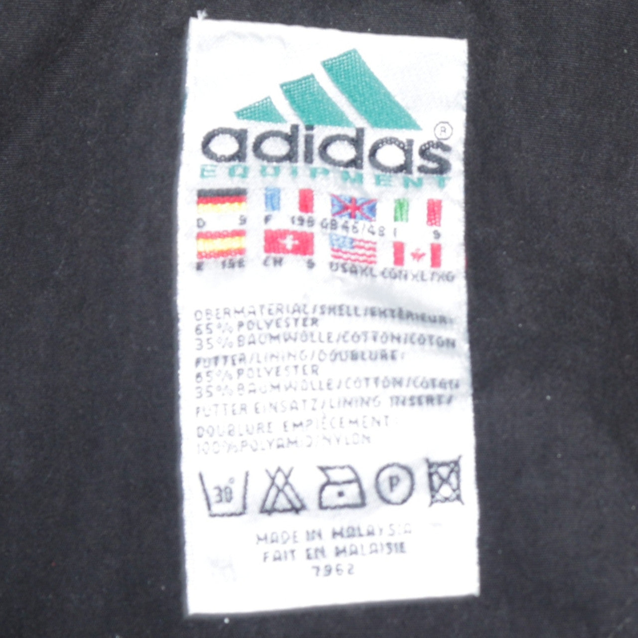 Adidas Mens Green Black Striped Retro Bomber Jacket Size L