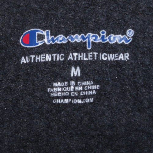 Champion Boys Black Pullover Hoodie M Fleece Logo Lined Sweatshirt