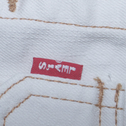 Additional view of Levi’s boys’ white cotton basic jacket, size 14, years collared denim style