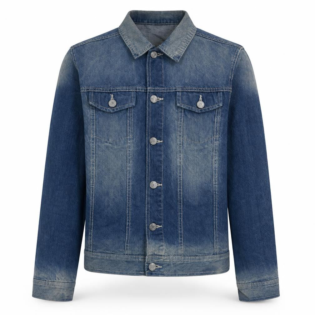 Livergy Men's Blue Denim Basic Jacket Size S 38in Cotton Casual