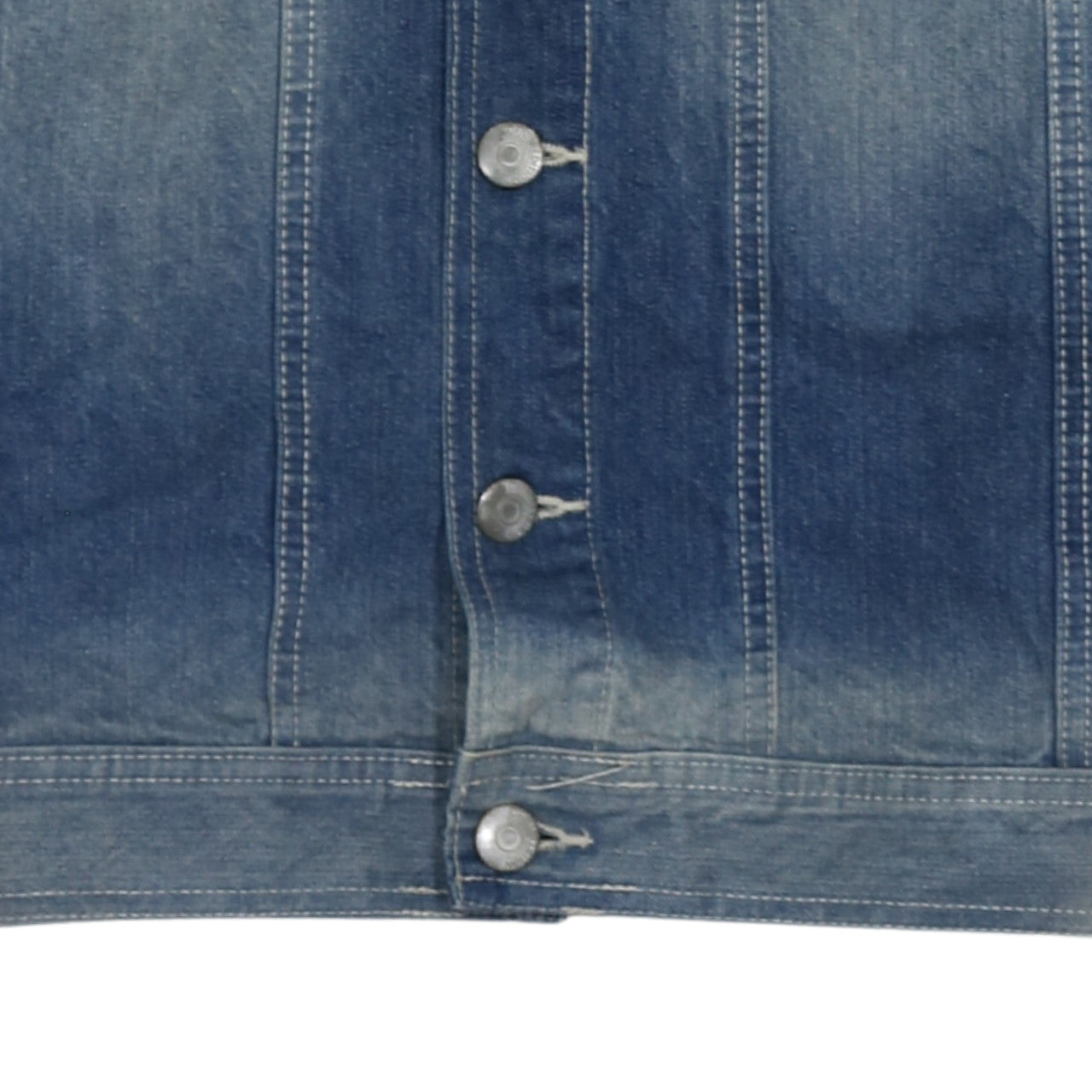 Livergy Men's Blue Denim Basic Jacket Size S 38in Cotton Casual
