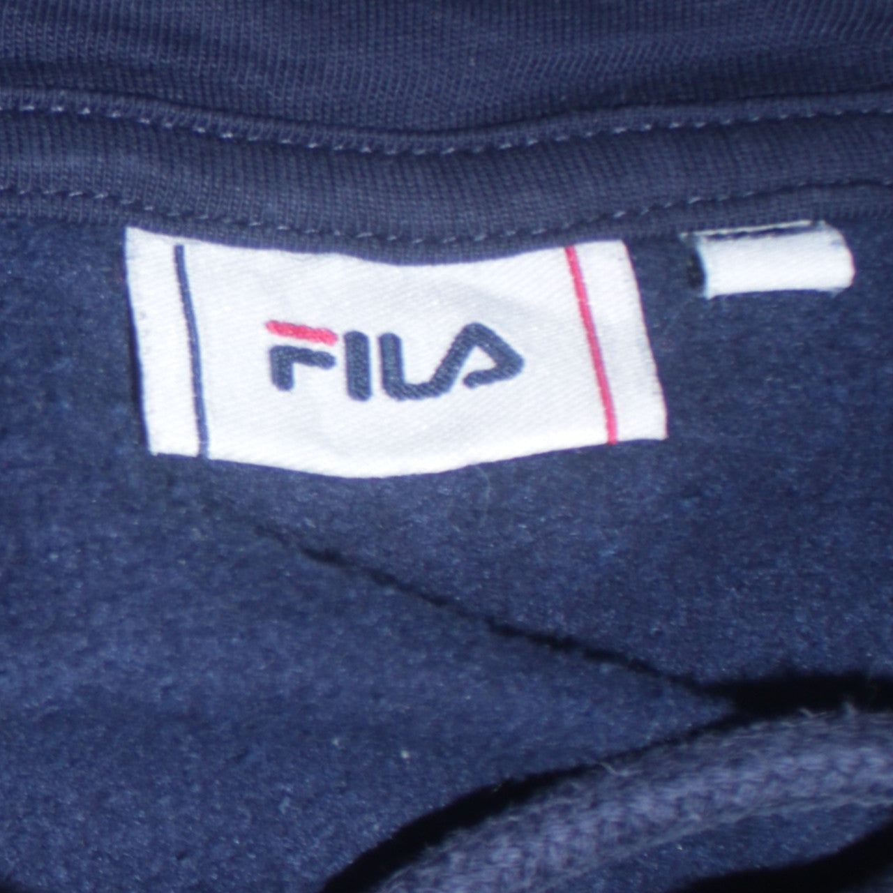 Fila Men's Blue Pullover Hoodie Size M Embroidered Logo Sportswear