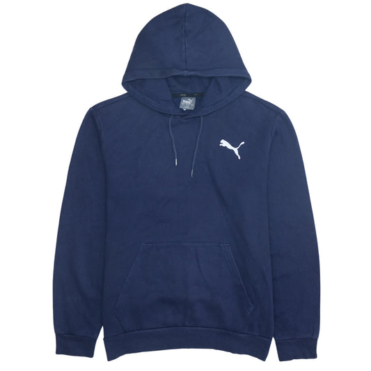 Puma Men's Blue Pullover Hoodie Small Sports Fleece Sweatshirt