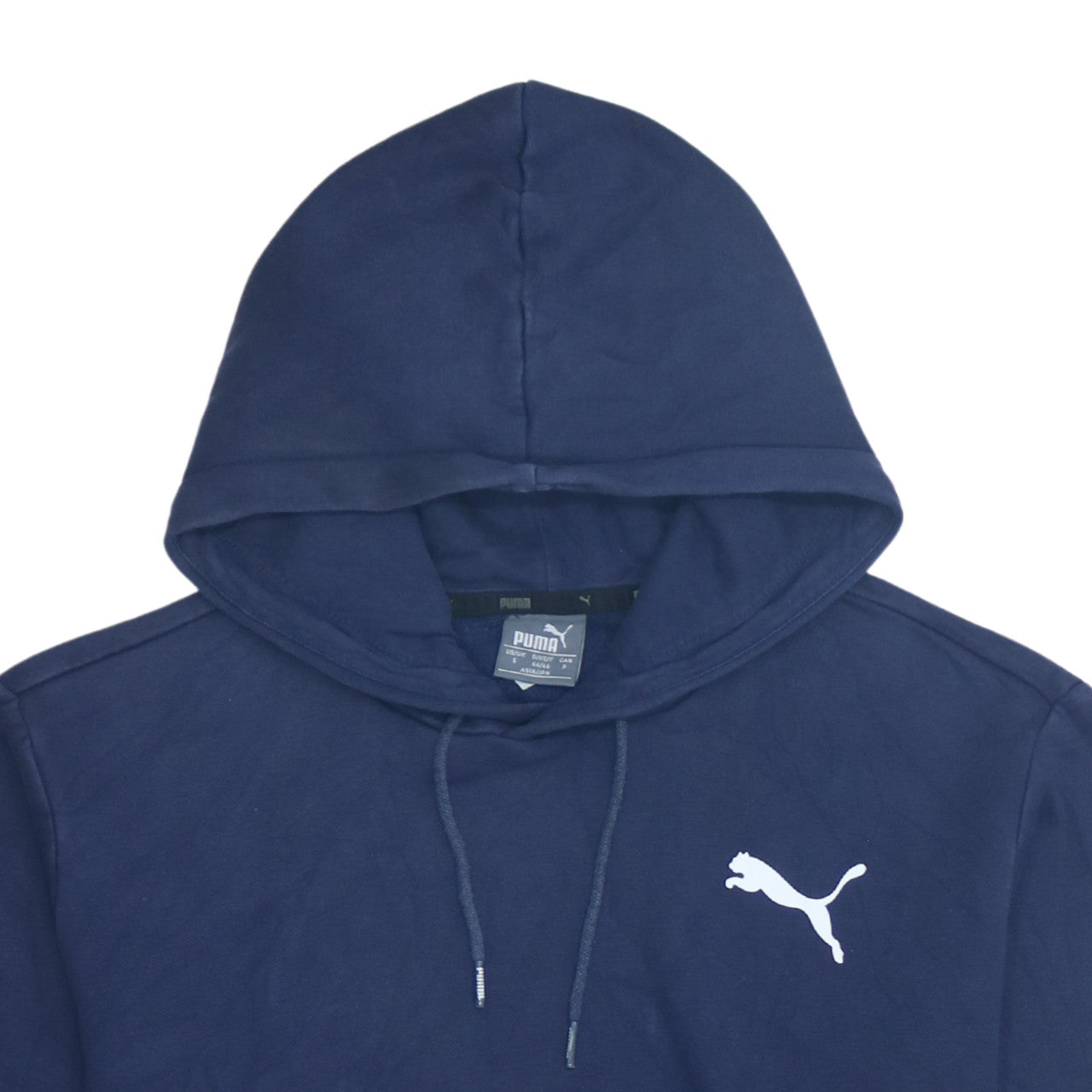 Puma Men's Blue Pullover Hoodie Small Sports Fleece Sweatshirt