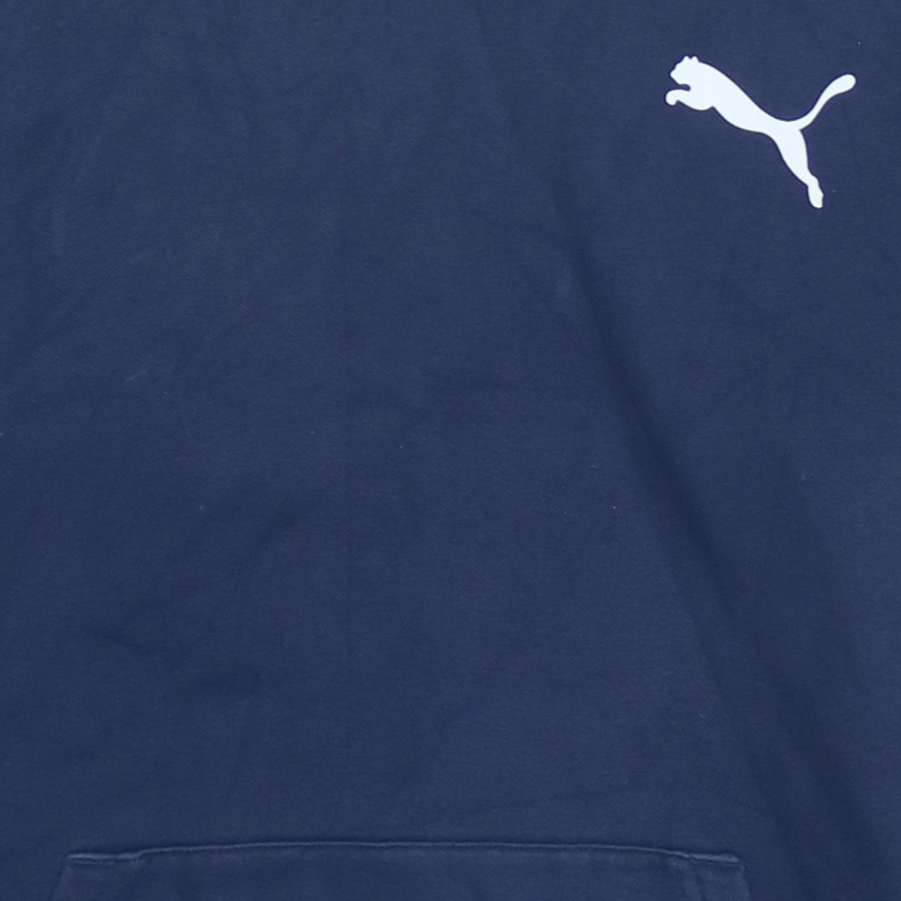 Puma Men's Blue Pullover Hoodie Small Sports Fleece Sweatshirt