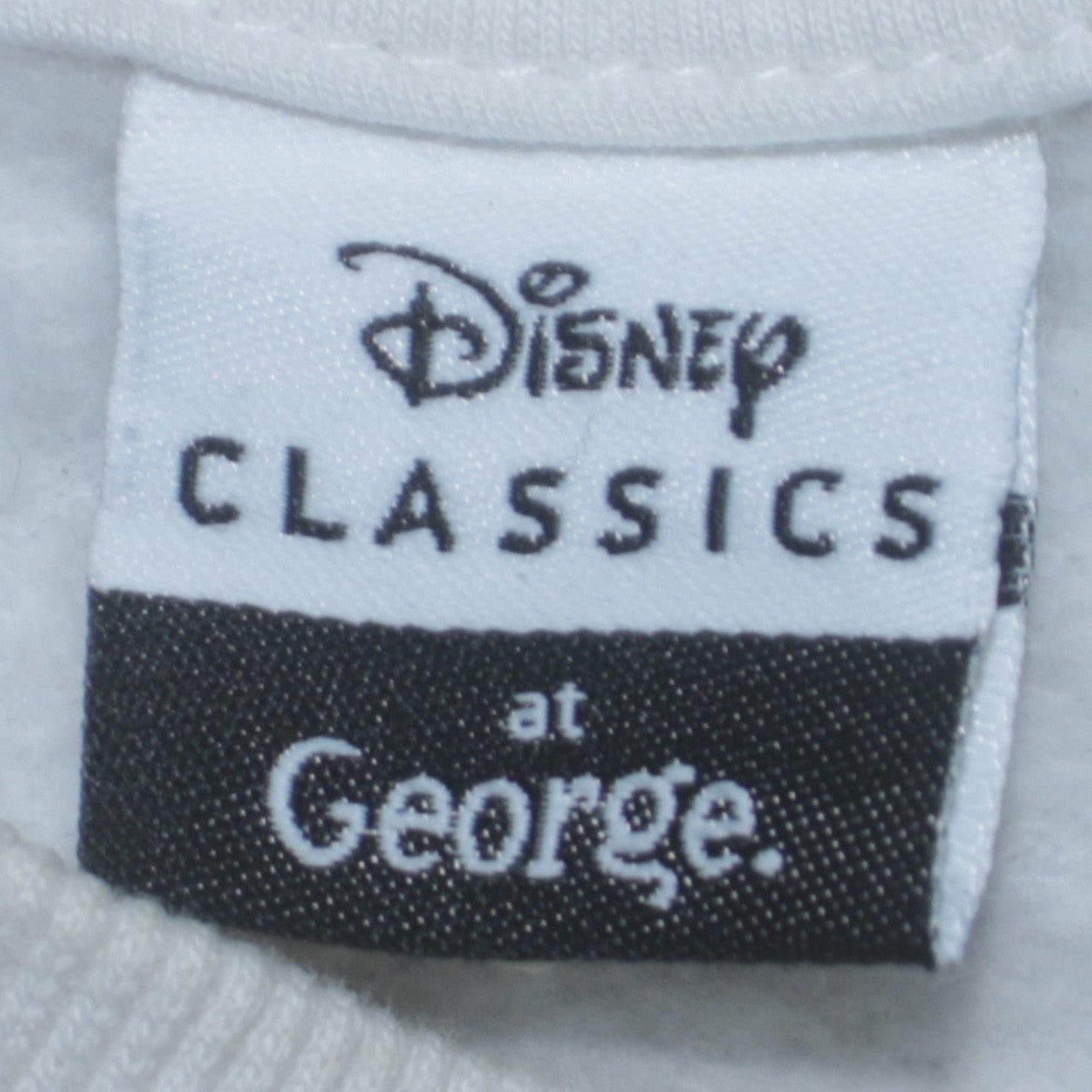 Disney Classics at George Women’s White Tinker Bell Sweatshirt Size M 12-14