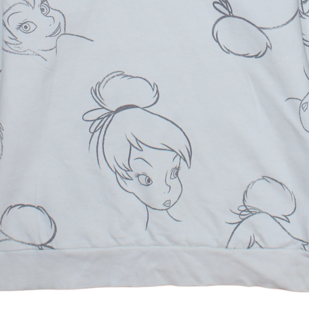 Disney Classics at George Women’s White Tinker Bell Sweatshirt Size M 12-14
