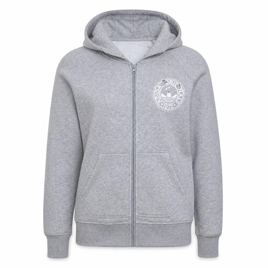 Adidas Originals Women's Grey Full Zip Hoodie Size 12
