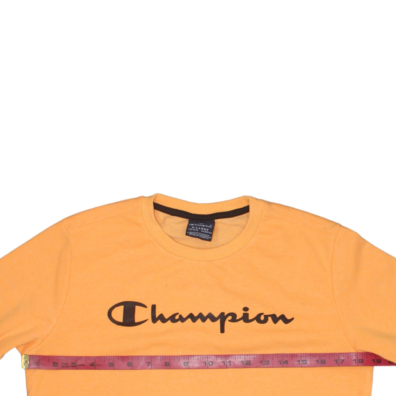 Champion Boys Orange Crew Neck Pullover Sweatshirt 13-14 Years