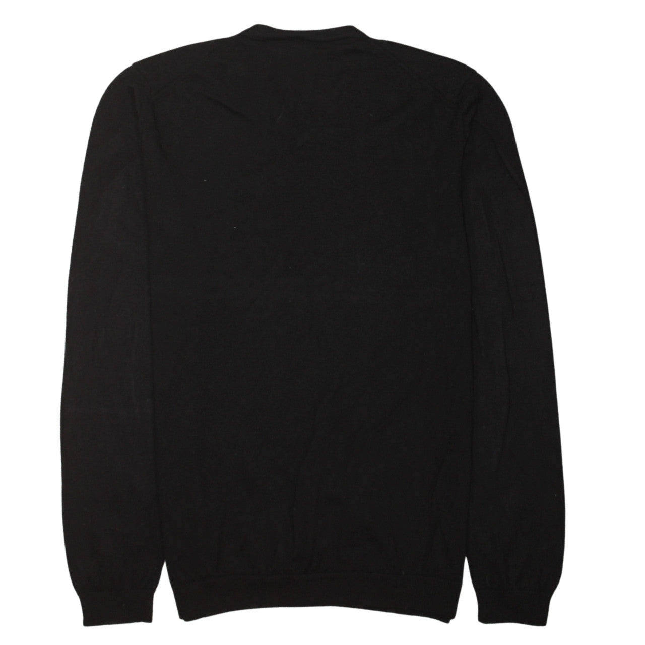 Hugo Boss Men's Black Slim Fit Wool V-Neck Jumper Size L