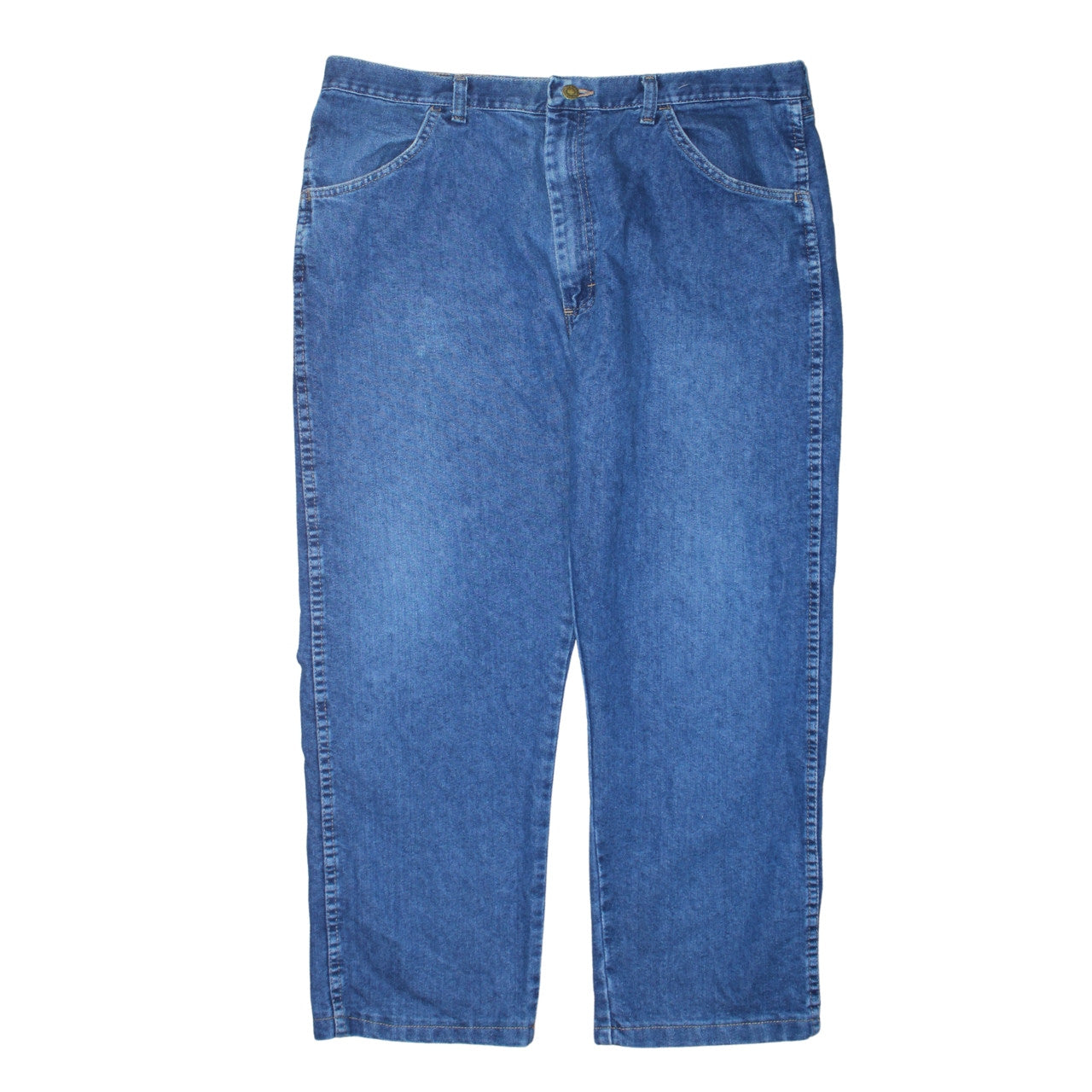 Wrangler Men's Blue Regular Fit Straight Denim Jeans 38W 30L