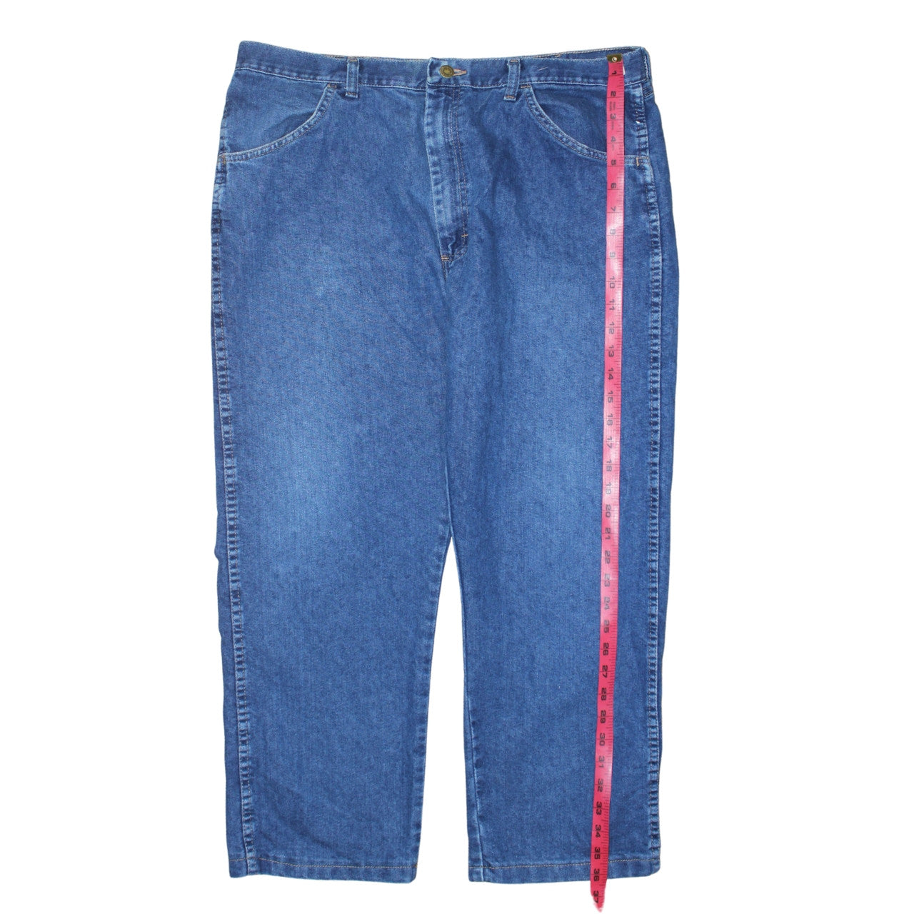Wrangler Men's Blue Regular Fit Straight Denim Jeans 38W 30L