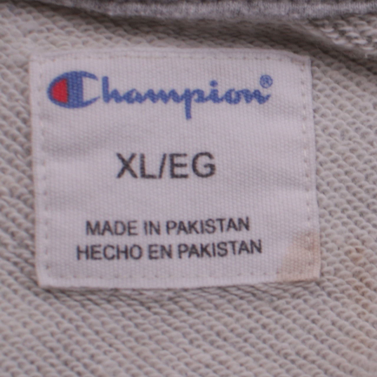 Champion Mens Grey XL Pullover Crew Neck Embroidered Sweatshirt