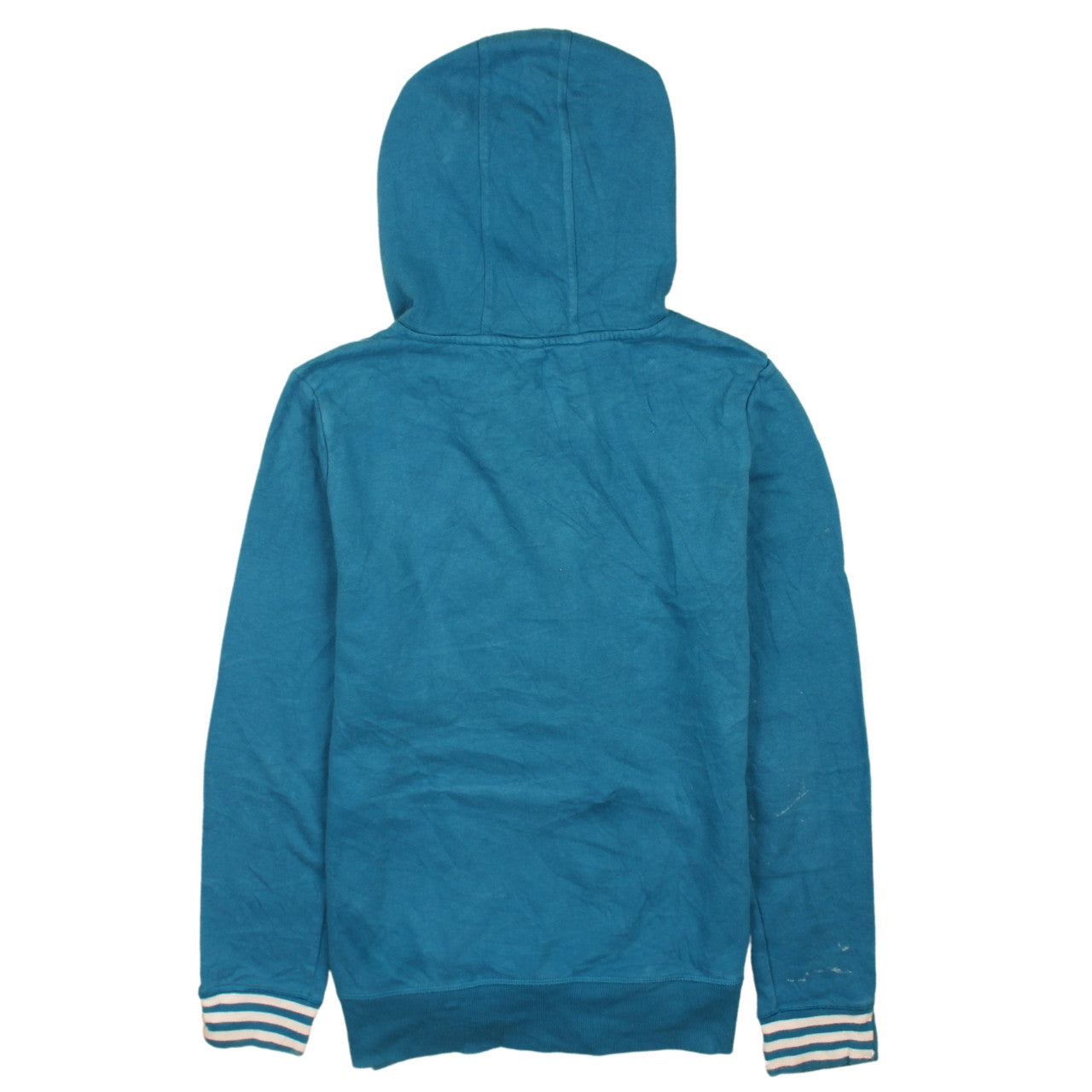 Adidas Womens Blue Pullover Hoodie Size S 8-10 Hooded Sweatshirt