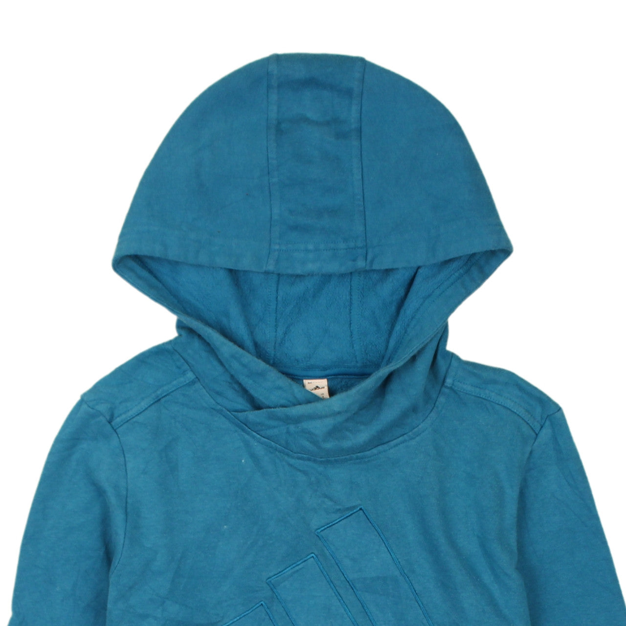 Adidas Womens Blue Pullover Hoodie Size S 8-10 Hooded Sweatshirt