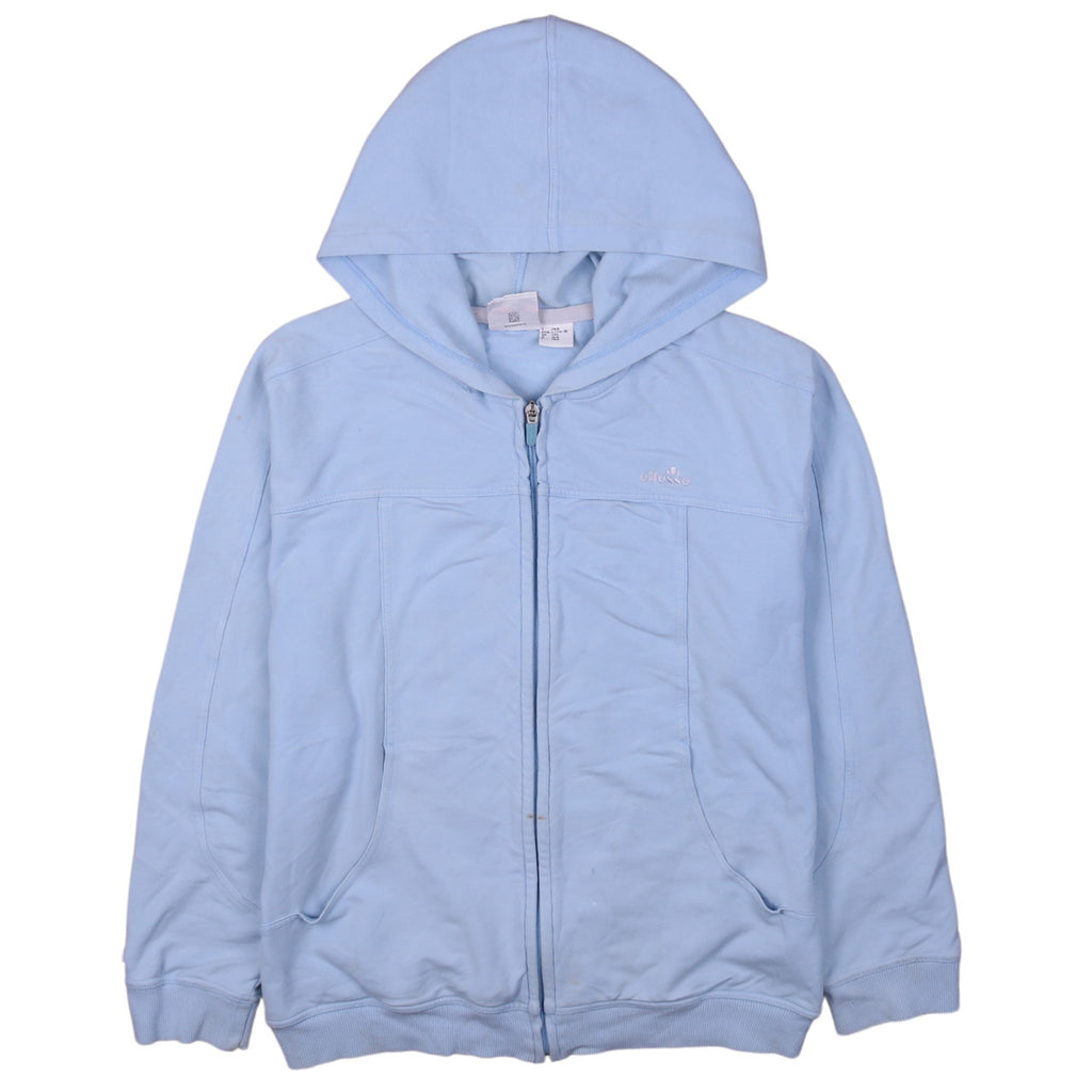 Ellesse Girls Blue Full Zip Hoodie Size 14 Years Hooded Sweatshirt