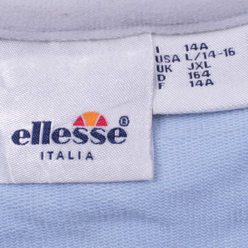 Ellesse Girls Blue Full Zip Hoodie Size 14 Years Hooded Sweatshirt