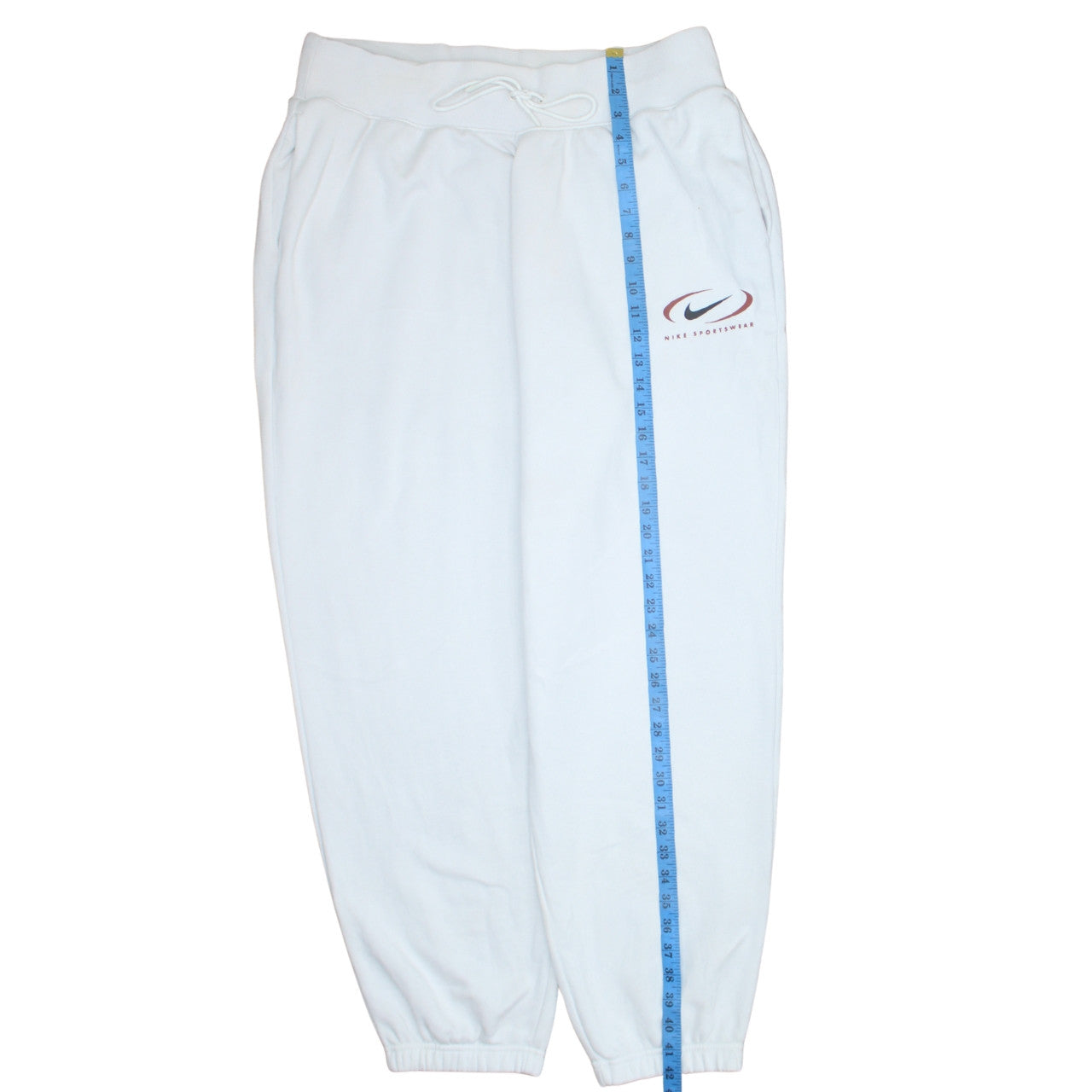 Nike Men's White XL Sweatpants Fleece Regular Fit Activewear Trousers