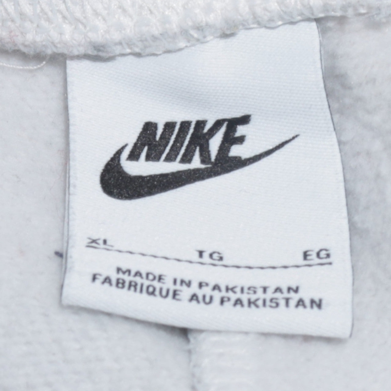 Nike Men's White XL Sweatpants Fleece Regular Fit Activewear Trousers