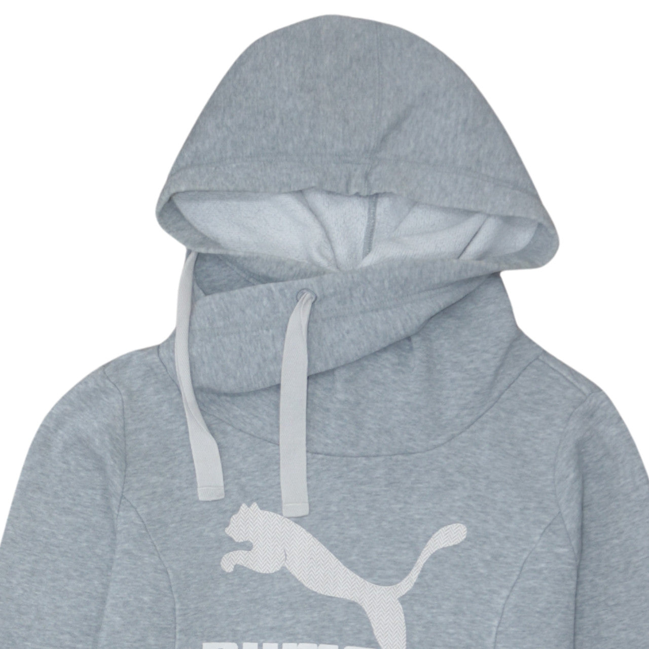 Puma Women's Grey Hooded Pullover Sweatshirt Size 8 UK