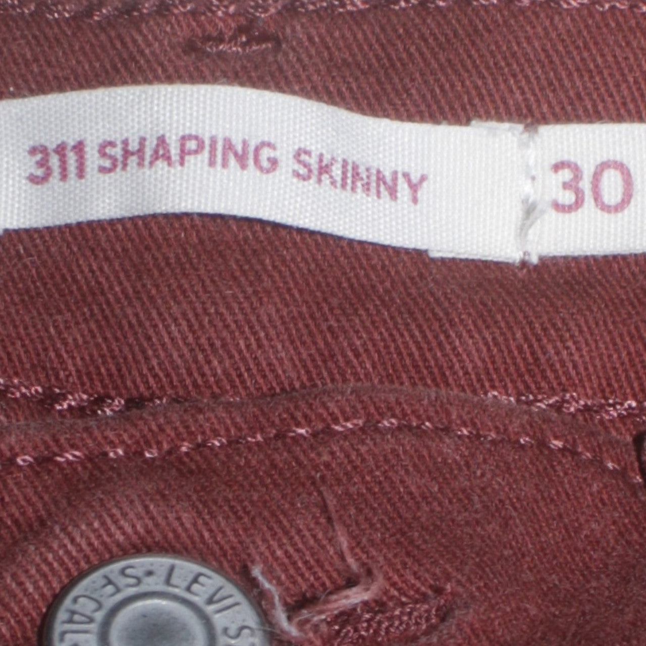 Levi's Women Brown 311 Shaping Skinny High Rise Jeans Size 30