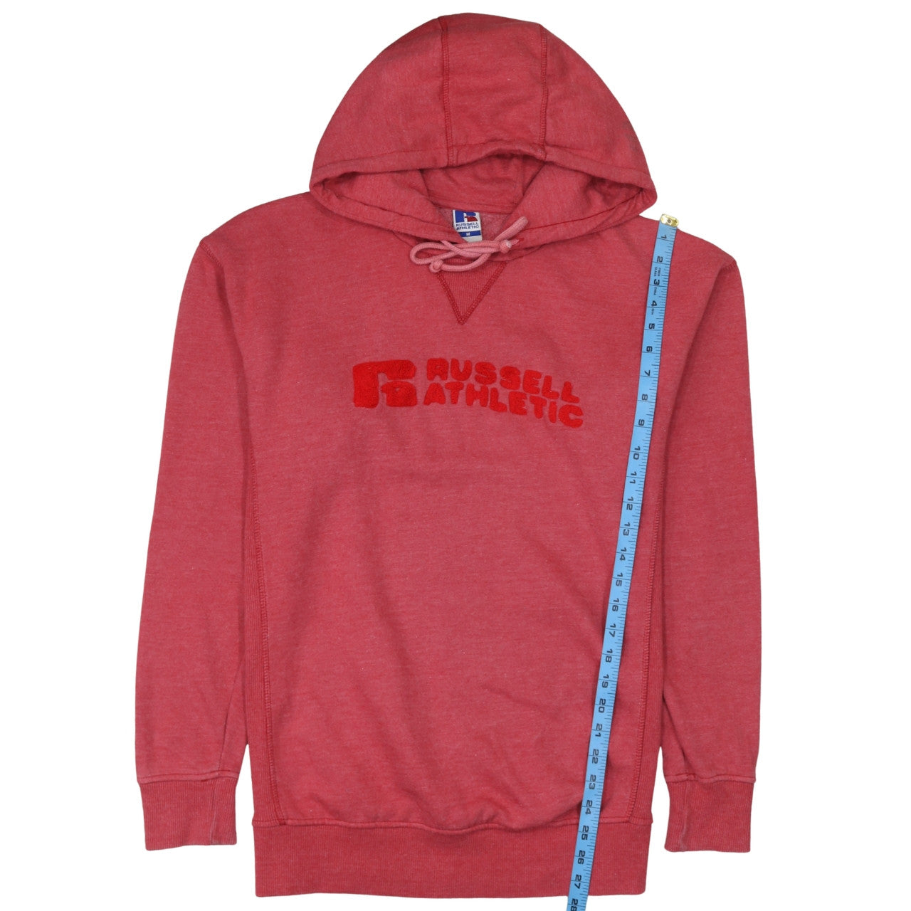 Russell Athletic Men's Red Pullover Hoodie Size M Fleece Sportswear