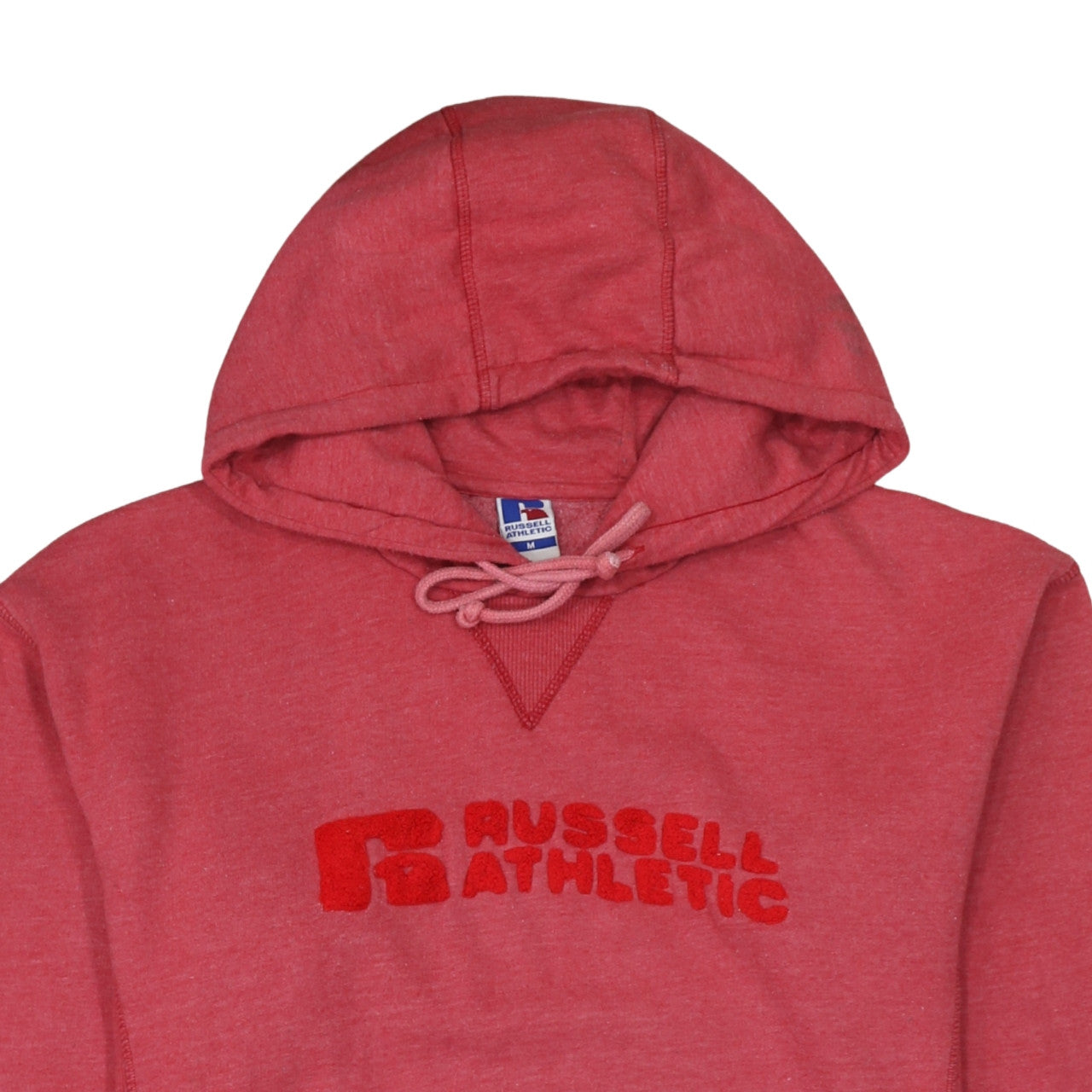 Russell Athletic Men's Red Pullover Hoodie Size M Fleece Sportswear
