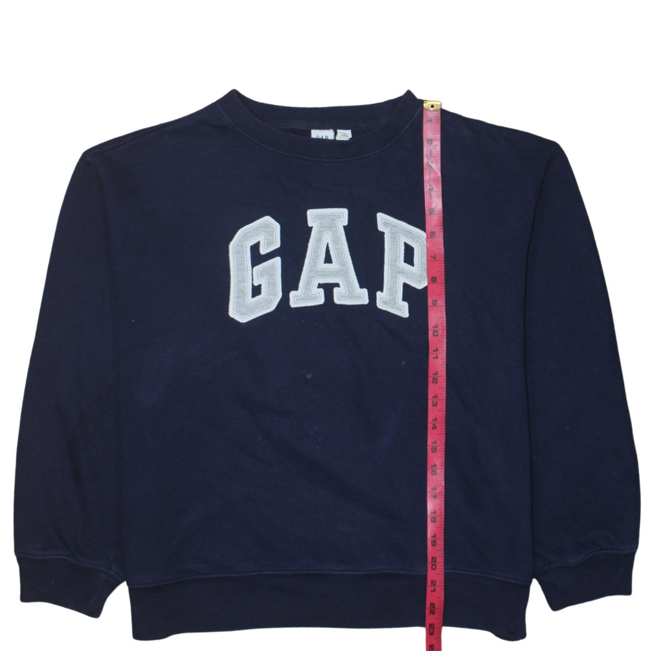 GAP Womens Navy Blue Logo Pullover Sweatshirt Size M