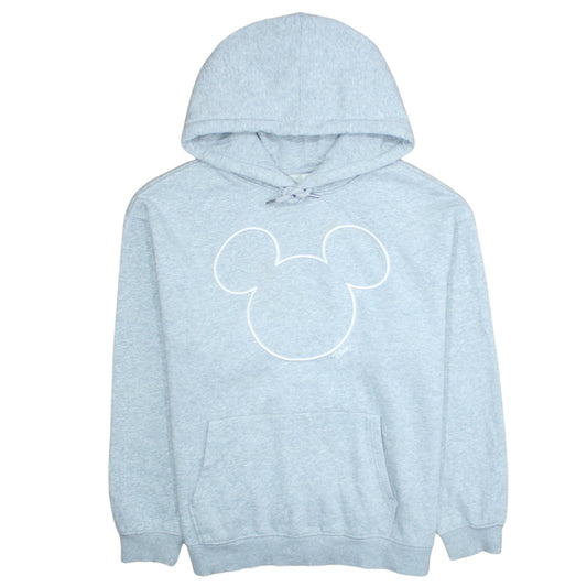 H&M Disney Womens Grey Hooded Pullover Hoodie Size Large Cotton Blend