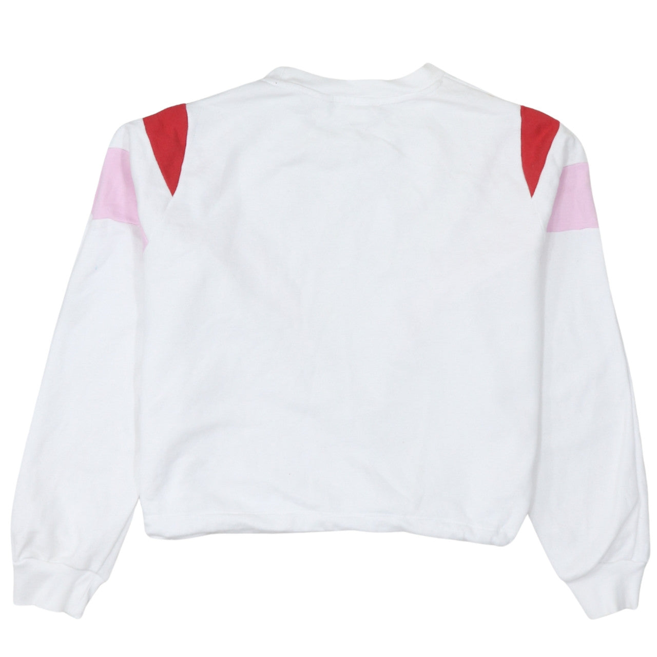 Levi's Womens White Red Pink Crew Neck Pullover Sweatshirt M