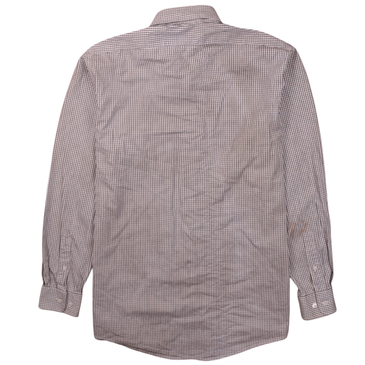 Polo Ralph Lauren Men's Brown Check Cotton Long Sleeve Shirt 15in Slim