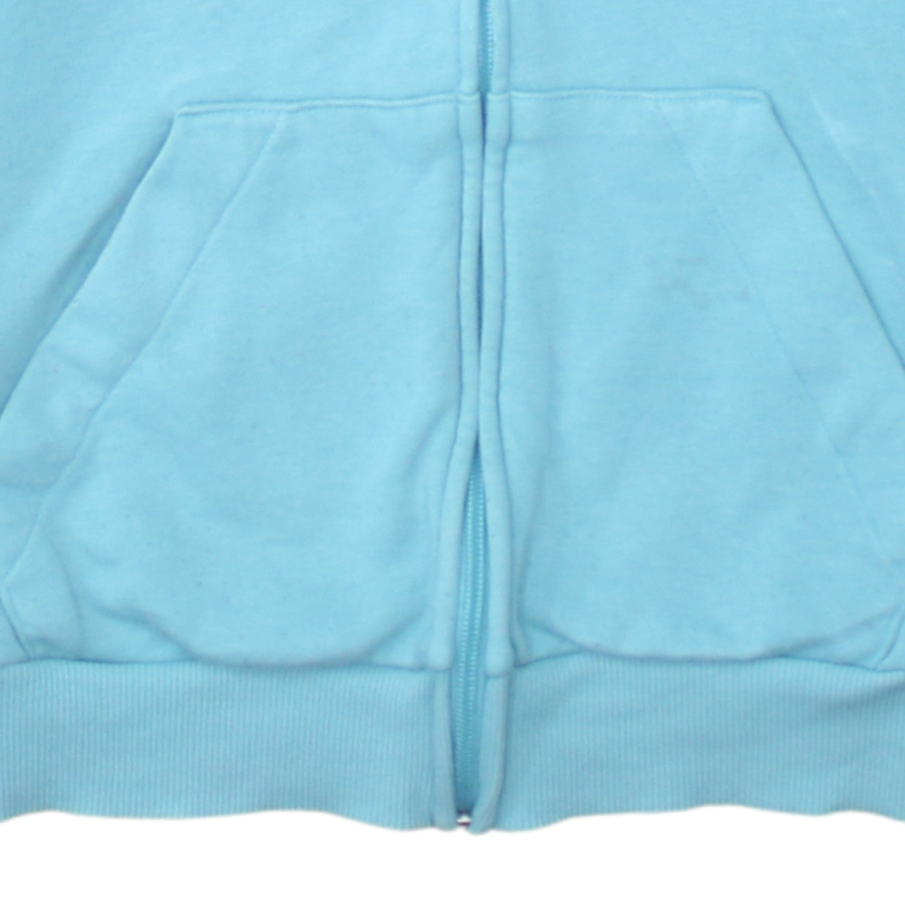 Adidas Women Blue Full Zip Hoodie Size S 8-10 Hooded Sweatshirt