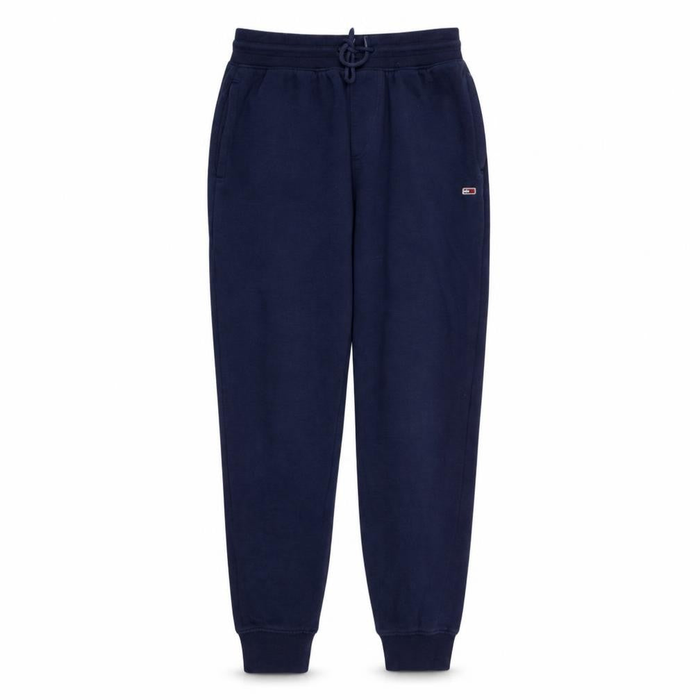 Tommy Jeans Men's Navy Blue Small Jogger Sweatpants with Drawstring Waist
