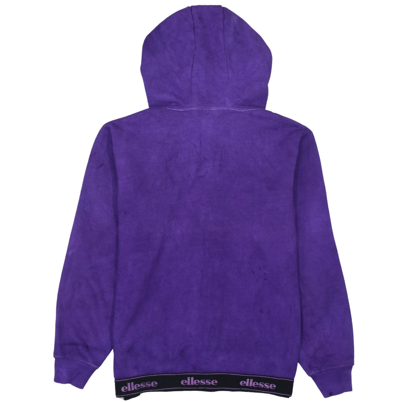 Ellesse Women Purple 1/4 Zip Hooded Pullover Sweatshirt M
