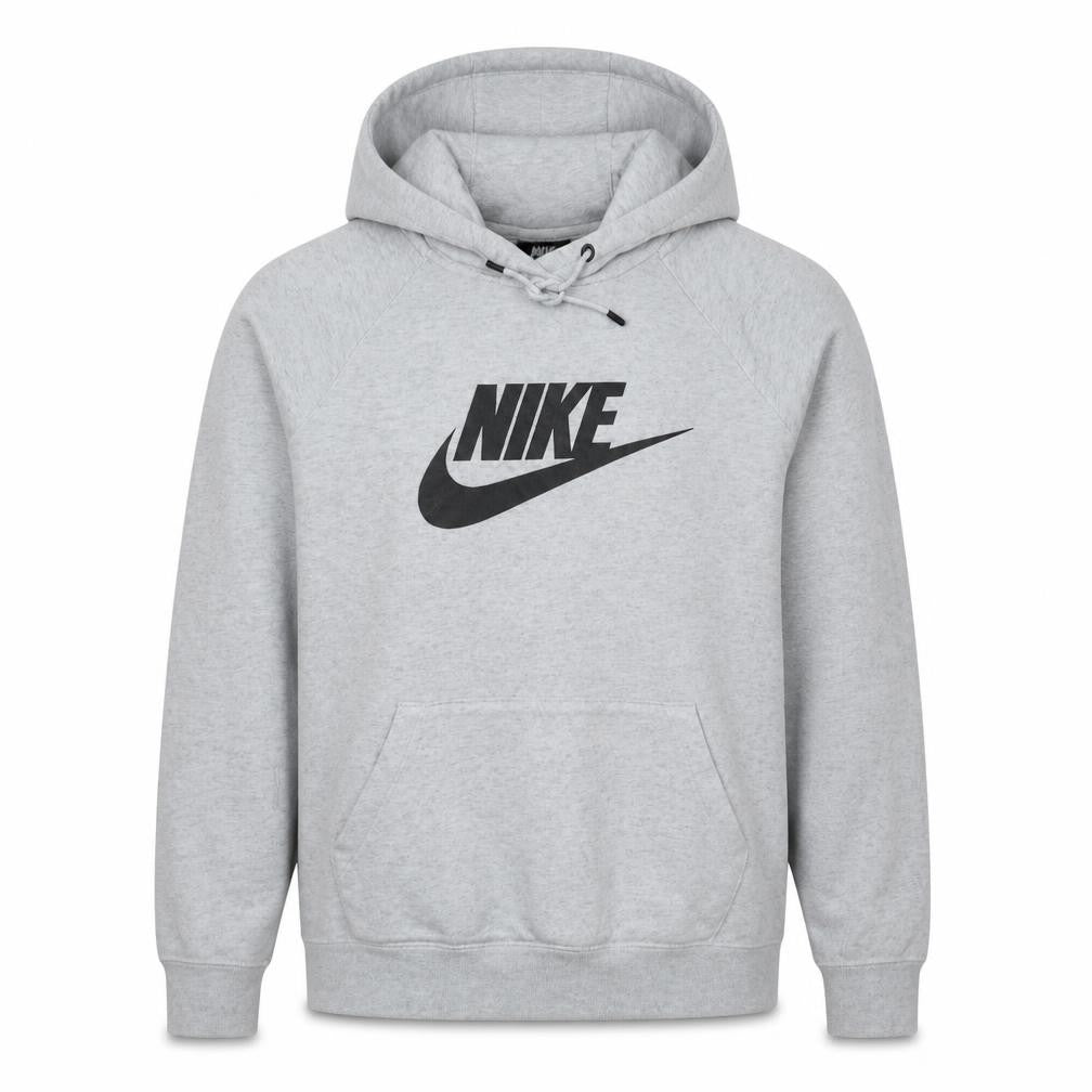 Nike Men's Grey Pullover Hoodie M Sports Logo Sweatshirt