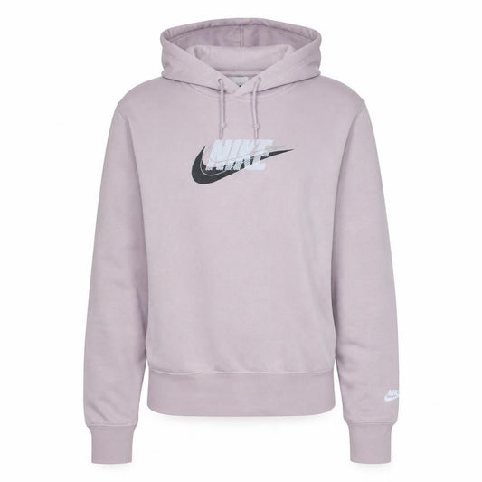 Nike Womens Pink Pullover Hoodie XS Cotton Blend Logo Sweatshirt