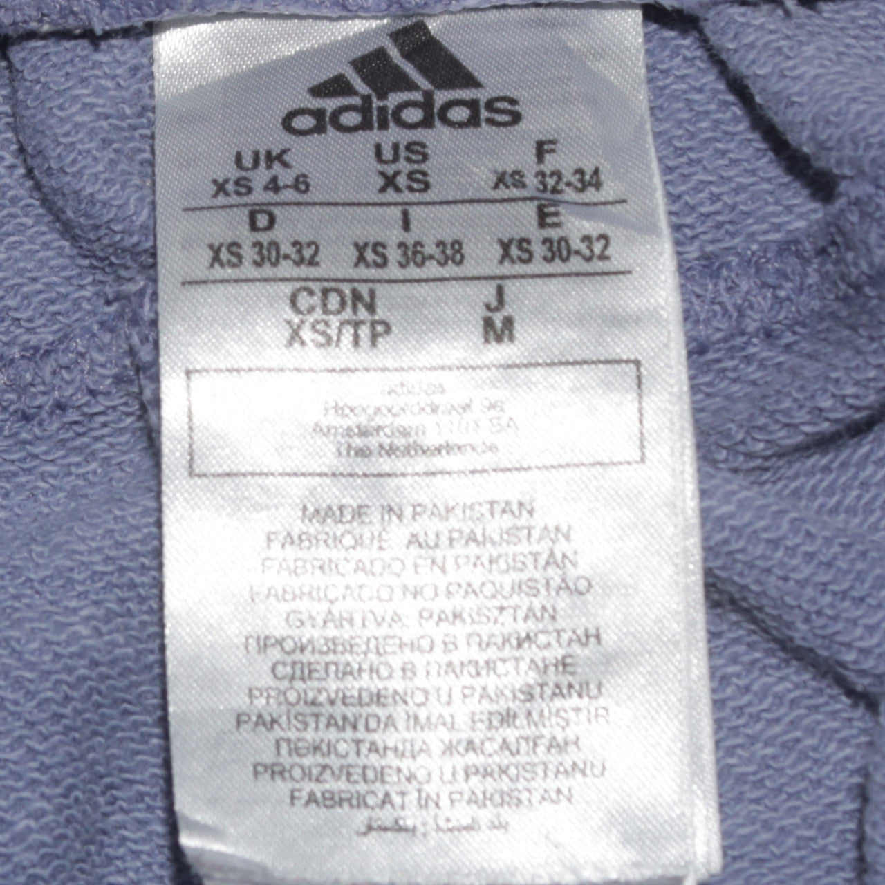 Adidas Womens Blue XS Jogger Track Pants Elastic Waist