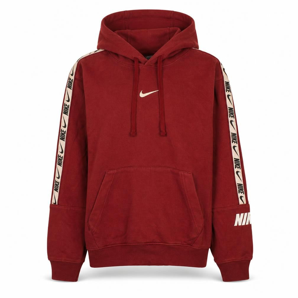Nike Women's Red Pullover Hoodie XS Standard Fit Logo Sleeve