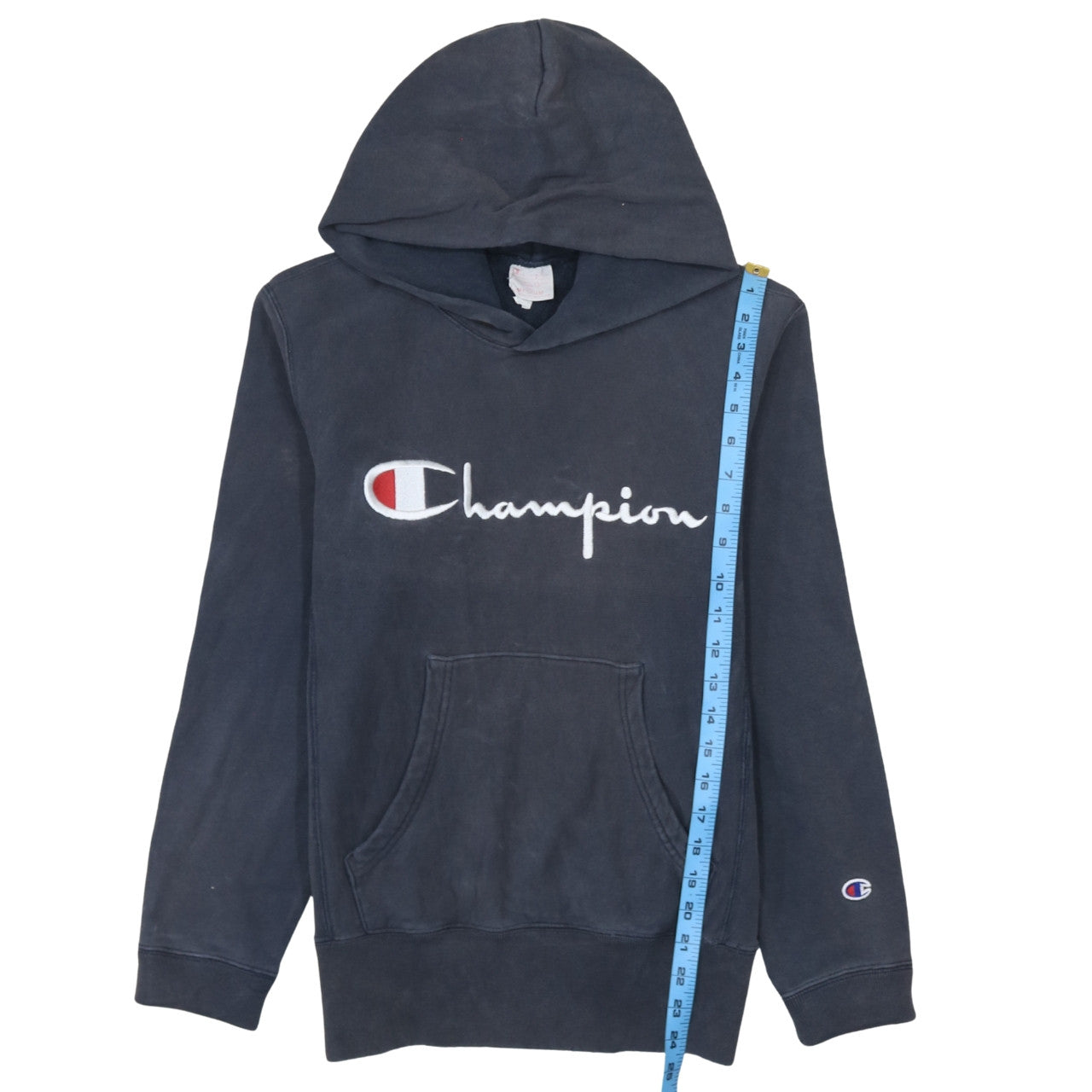 Champion Men's Blue Medium Pullover Hoodie Reverse Weave
