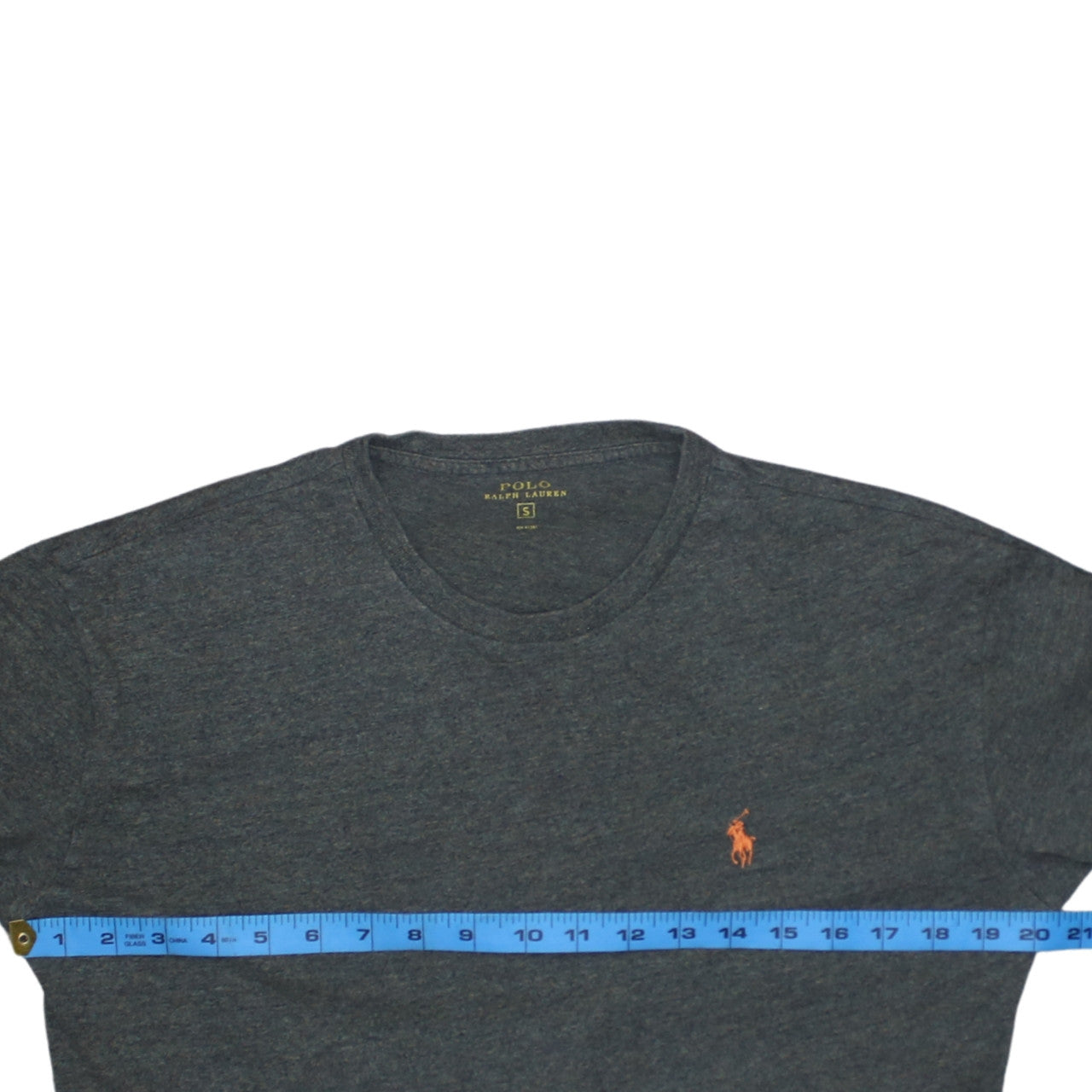 Ralph Lauren Men’s Grey Long Sleeve Crew Neck Cotton Top Size S