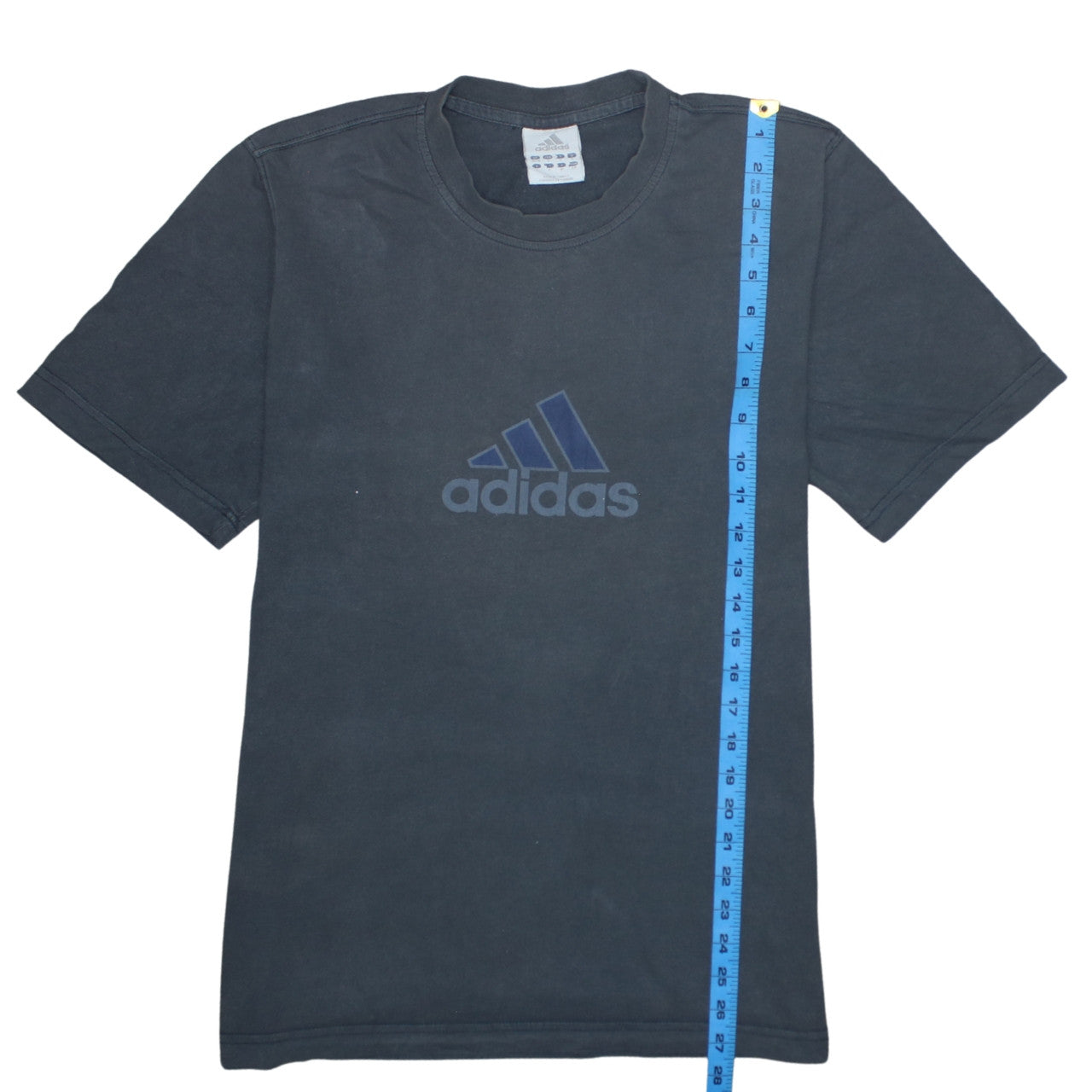 Adidas Men’s Black Cotton Short Sleeve Logo Sports T-Shirt Size S
