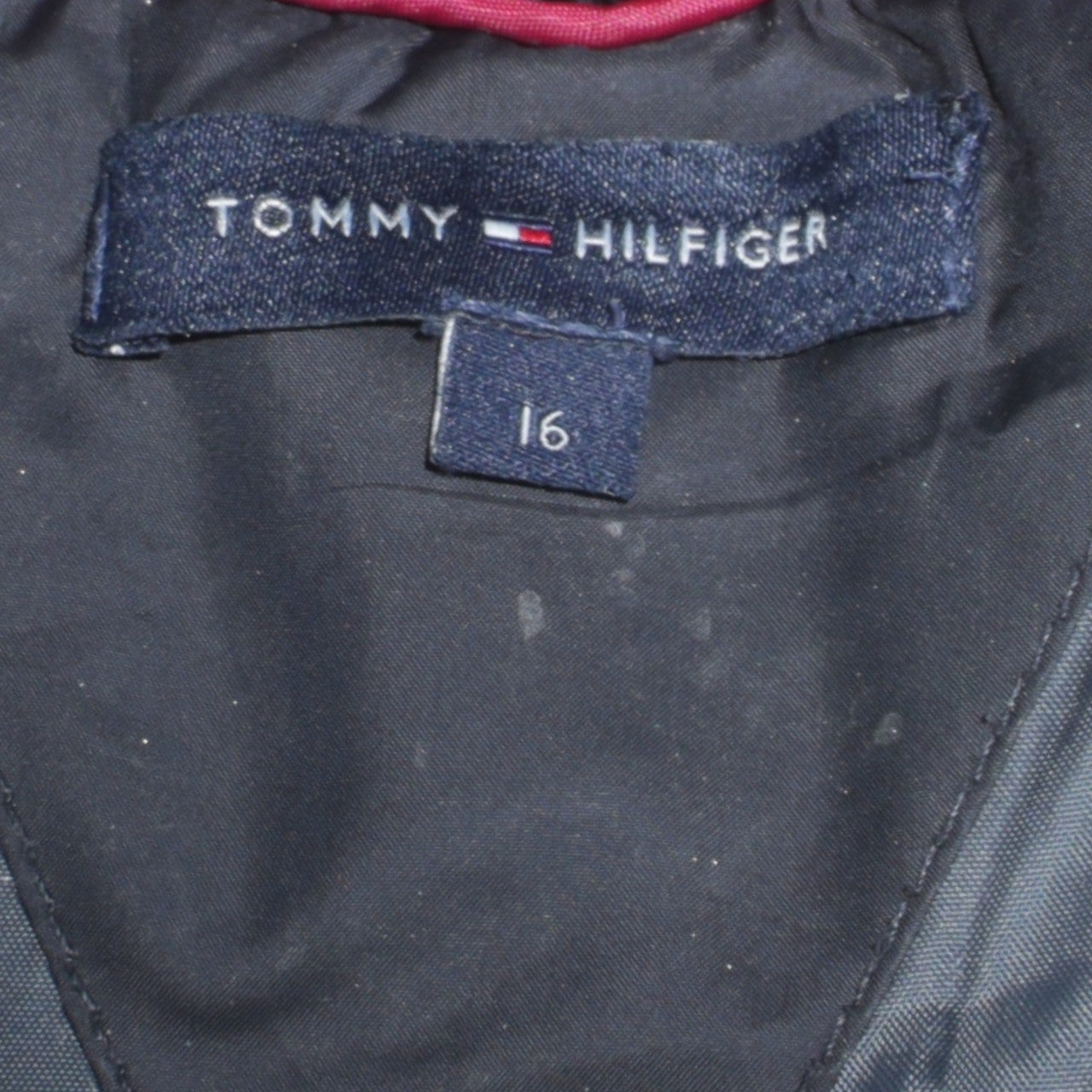 Tommy Hilfiger Women's Black Size 16 Long Puffer Jacket