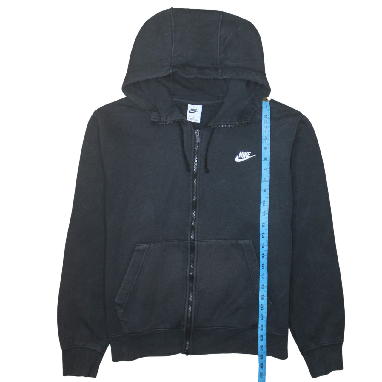 Nike Women's Black Full Zip Hoodie Sweatshirt Size L