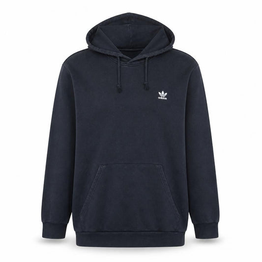 Adidas Mens Black XL Pullover Hoodie Fleece Regular Fit